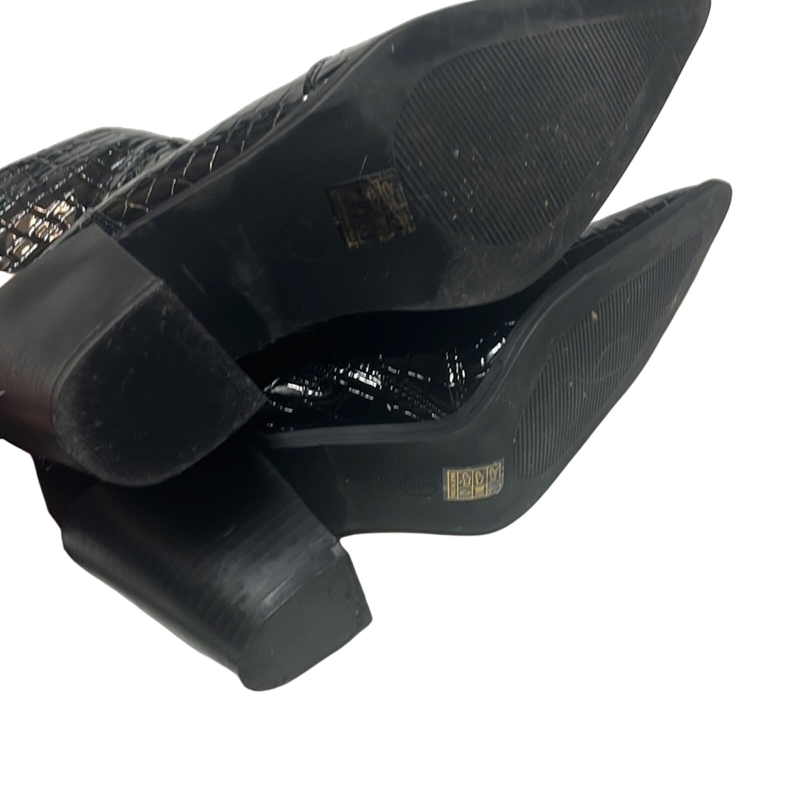 Truffle Collection Cocodrile Snake Boots Booties 39 — image 4 of 5